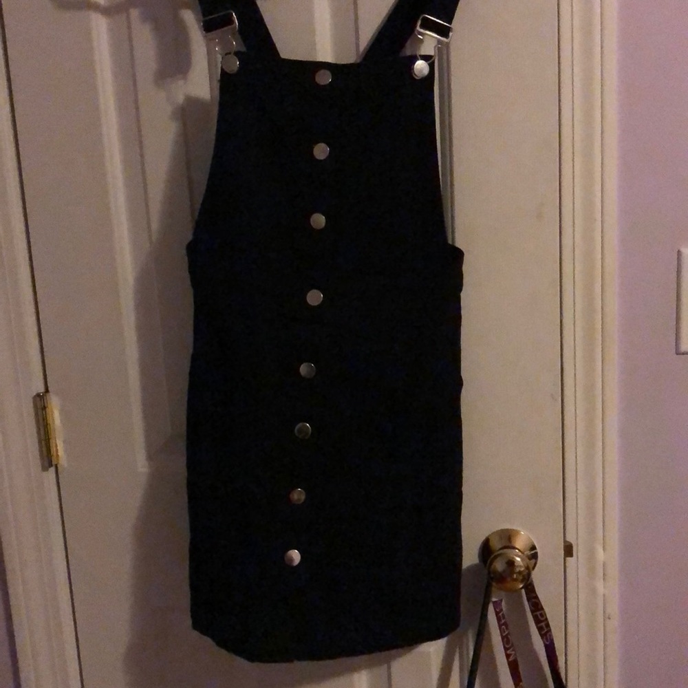 Black overall dress!